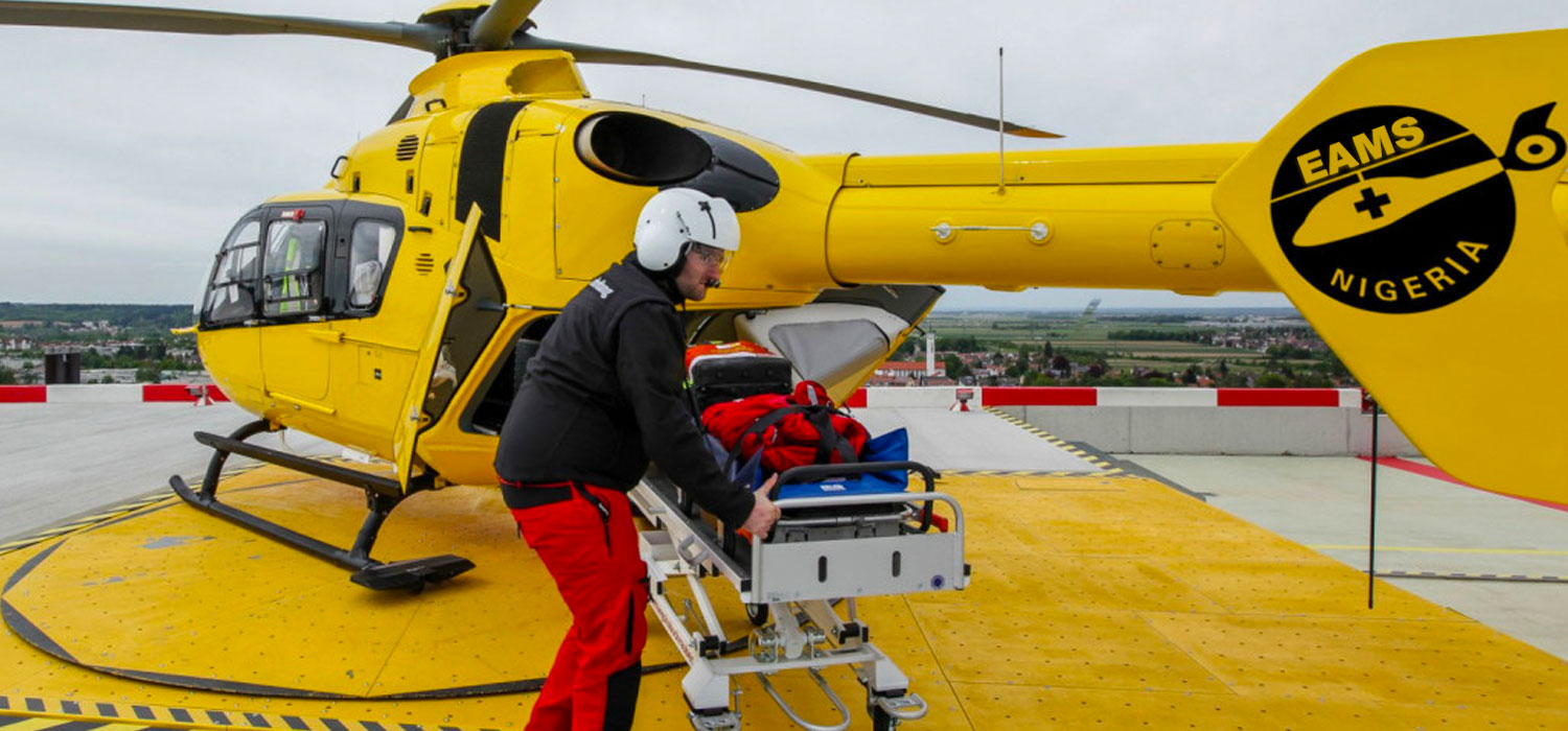 EAMS Nigeria air ambulance helicopter